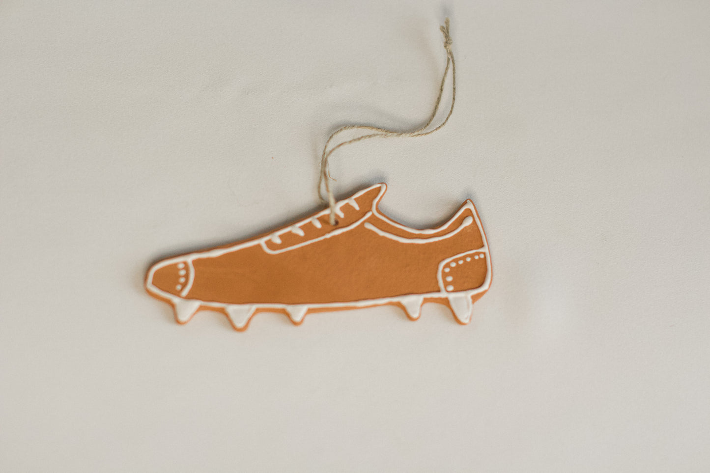 Ceramic gingerbread man, football boot